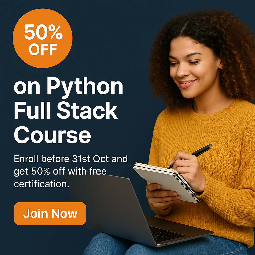 50% Off on Python Full Stack Course
